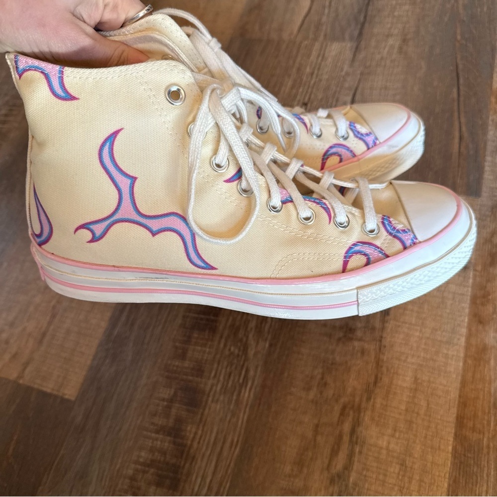 Converse x Golfwang Chuck 70 Hi "Pink Flames" sneakers - Picture 6 of 10